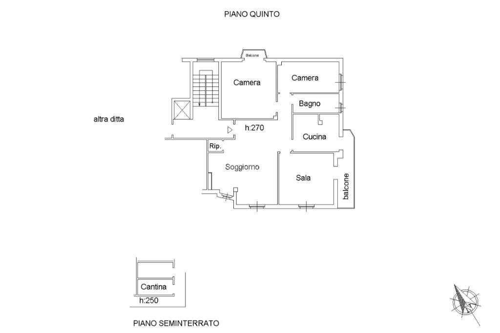 Appartamento Via Alcide De Gasperi, Acqui Terme - planimetria 1