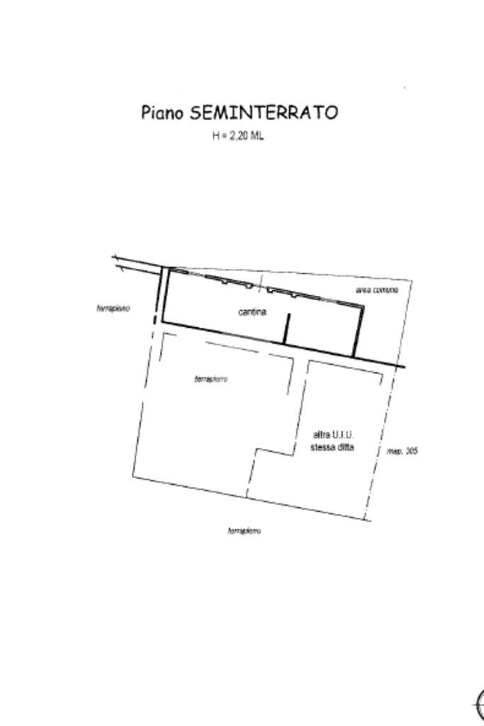 Casa semi indipendente Frazione Serralunga, Piatto - planimetria 1