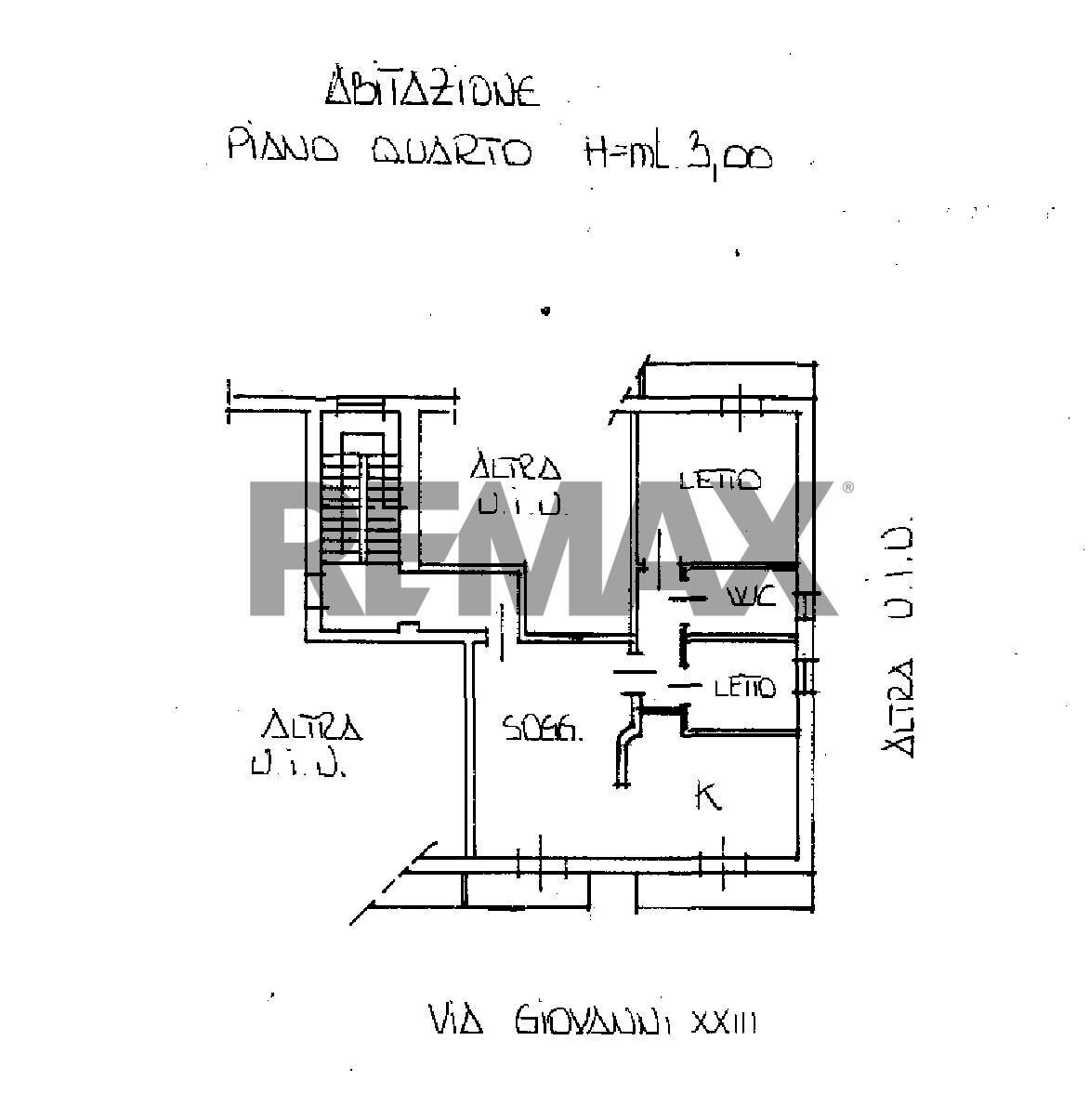 Pianta 2D - Quadrilocale Via Papa Giovanni XXIII
 
69, Vieste - planimetria 1