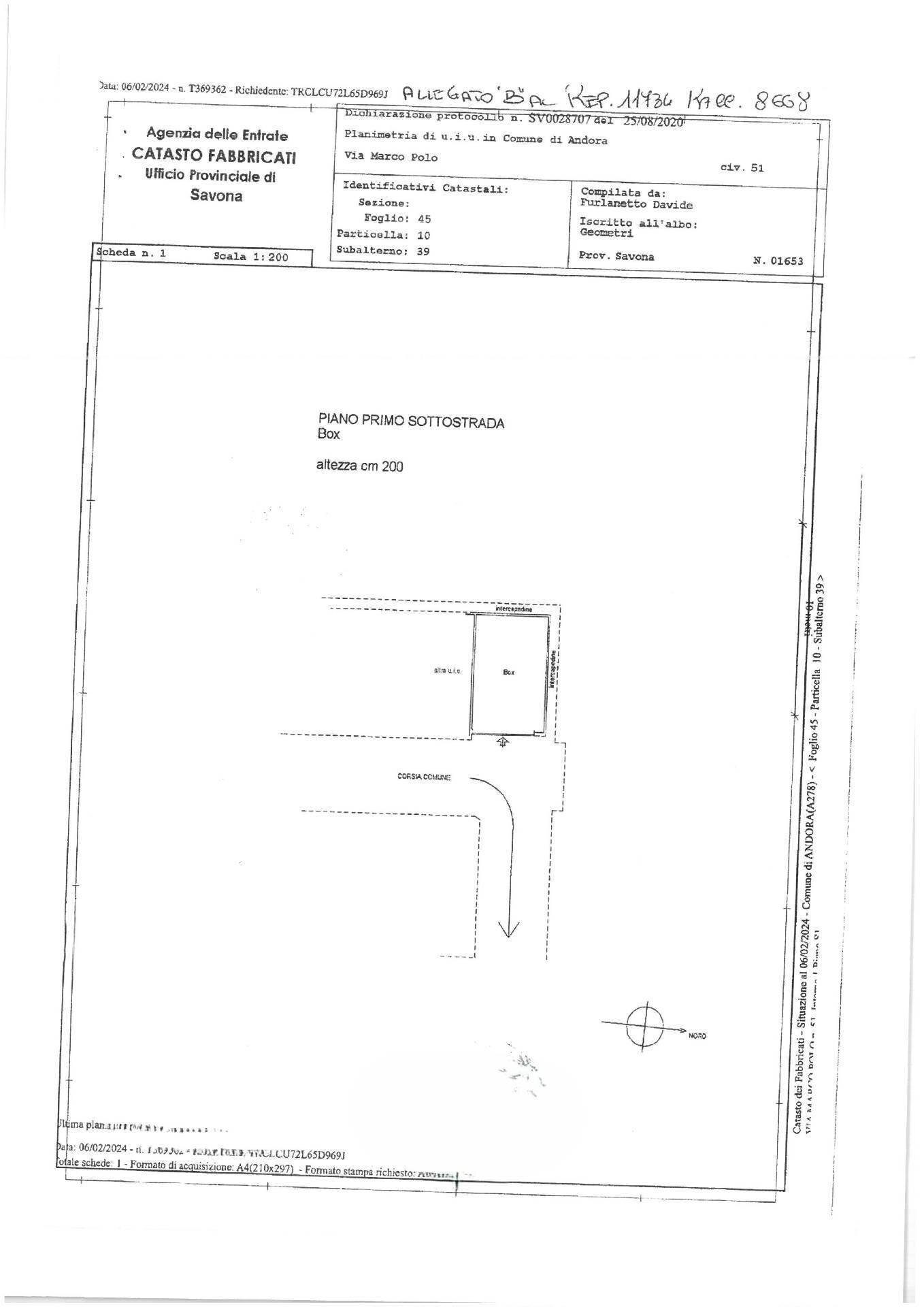 Foto 2 - Box Via Marco Polo
 
51, Andora - floor plans 1