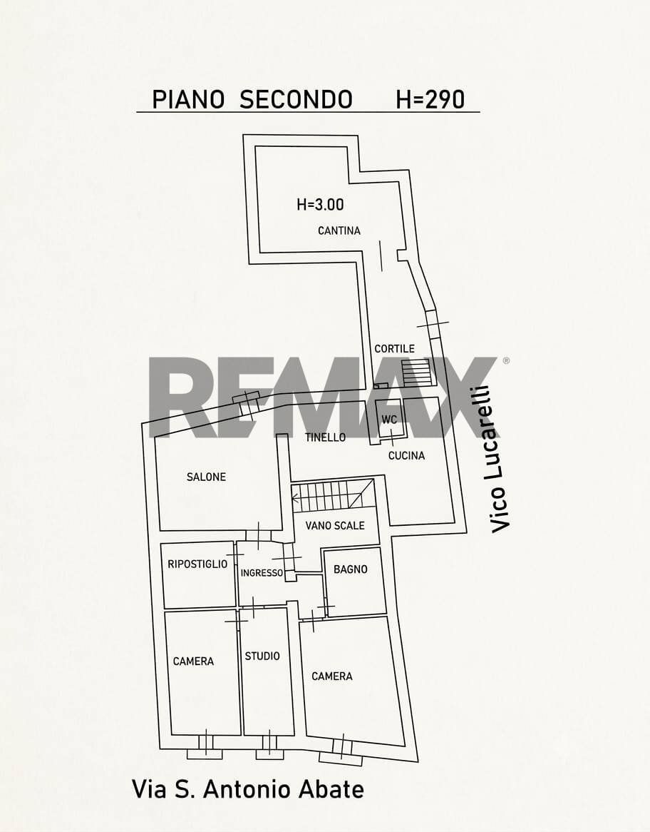Pianta 2D - Appartamento Sant'Antonio Abate
 
105, Campobasso - planimetria 1