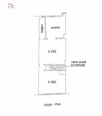 Foto 24 - Trilocale Borgo Pinti
 
46, Firenze - planimetria 1