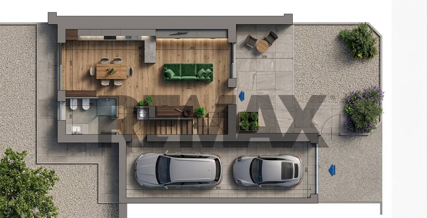 Pianta 3D - Villa via Roma
 
30, Montano Lucino - planimetria 1