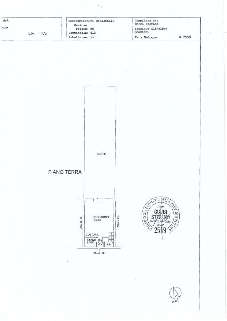 Quadrilocale via Olmetola, 7/3, Bologna (zona Borgo Panigale) - planimetria 1