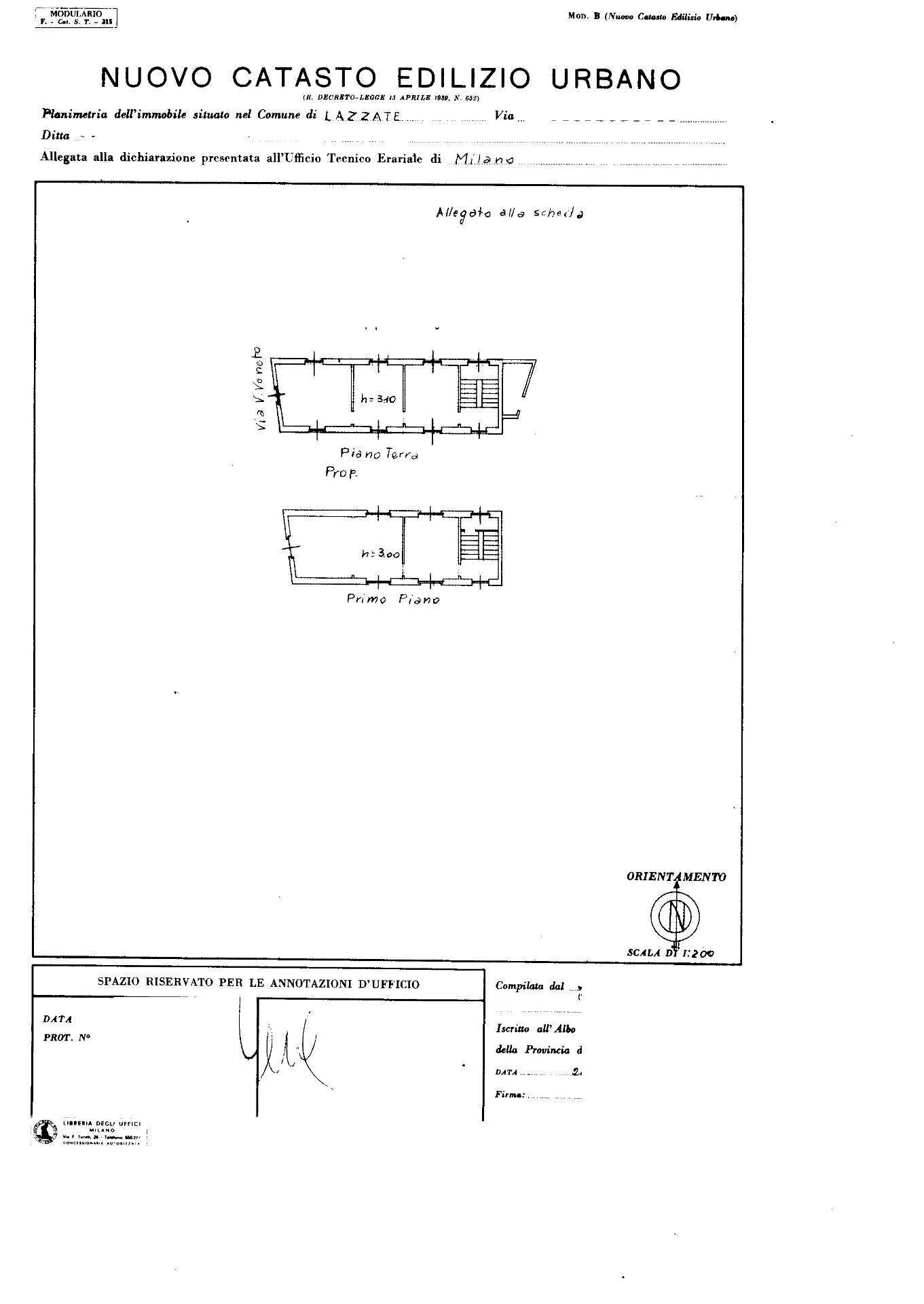 Foto 53 - Casa indipendente via vittorio veneto
 
91, Lazzate - planimetria 1