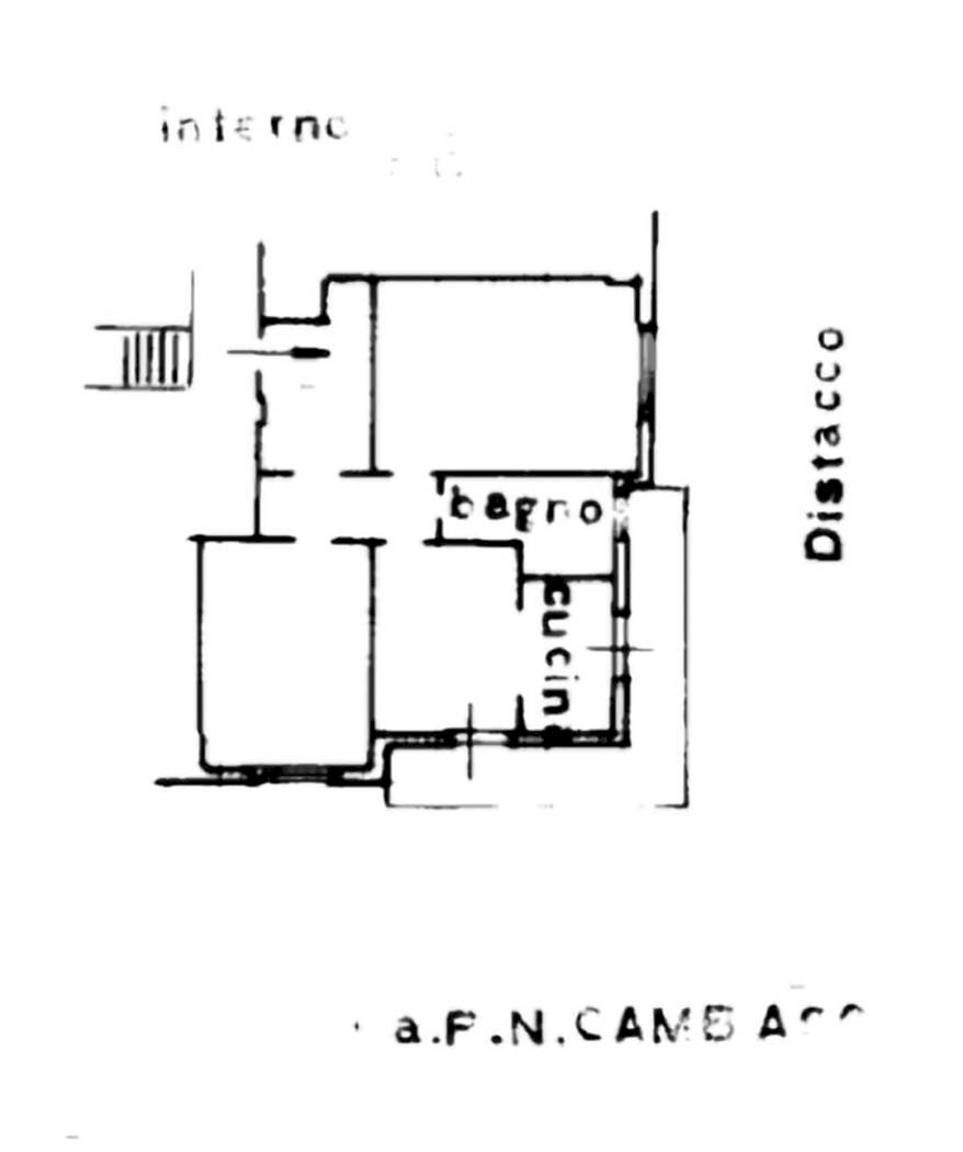 Trilocale via Pierino Negrotto Cambiaso, 24, Genova (zona Sampierdarena) - planimetria 1