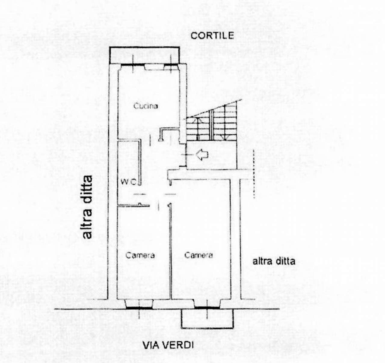 PLANIMETRIA - Non-buildable land via S. Ottavio, 13, Torino (neighborhood Centro) - floor plans 1