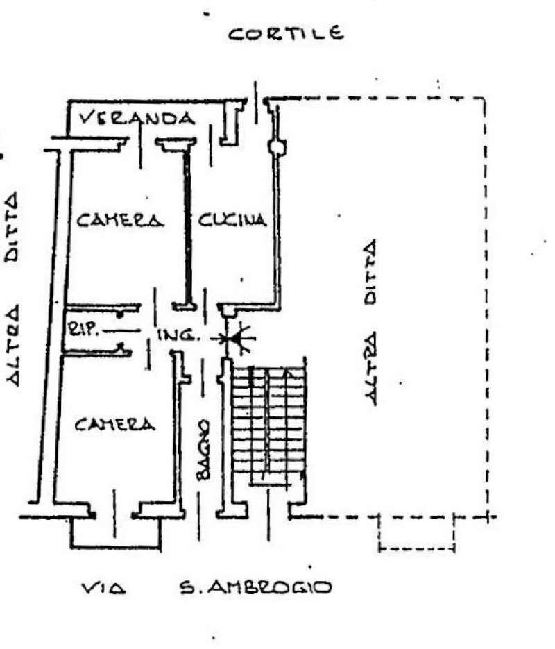 PLANIMETRIA - Non-buildable land via Sant'Ambrogio, 5/6, Torino (neighborhood Pozzo Strada) - floor plans 1