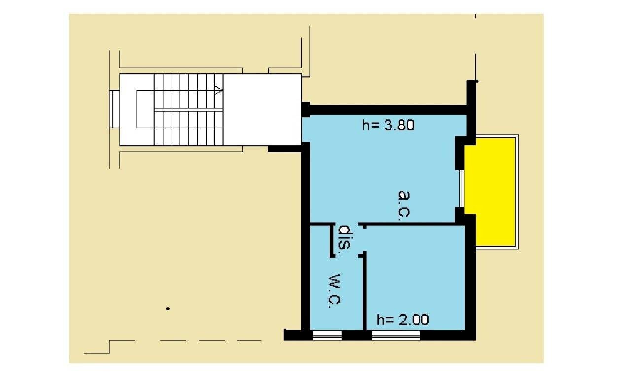 Two-room apartment via Levante, 32, Città Sant'Angelo - floor plans 1