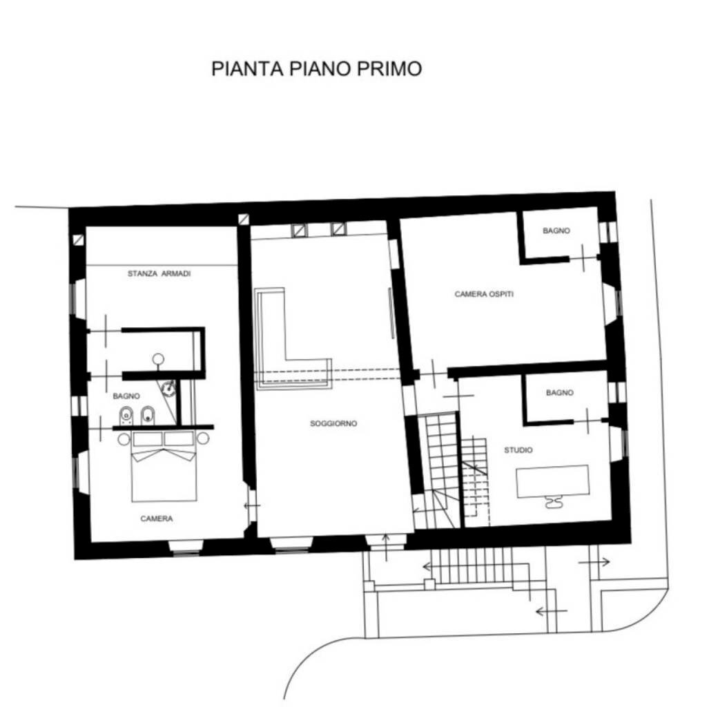 Rustico via Di Postignano II, 7, Fauglia - planimetria 1