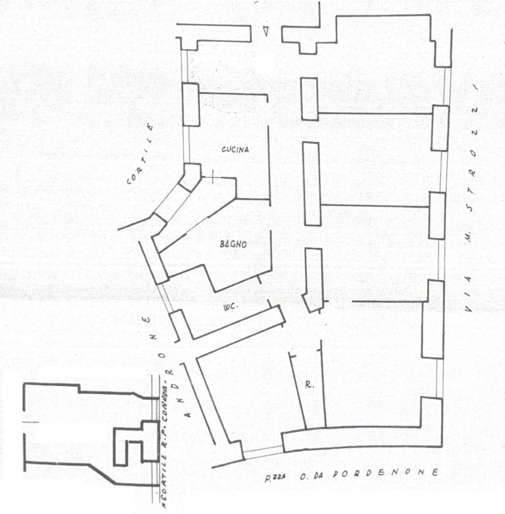 Appartamento piazza Oderico da Pordenone, 1, Roma - planimetria 1