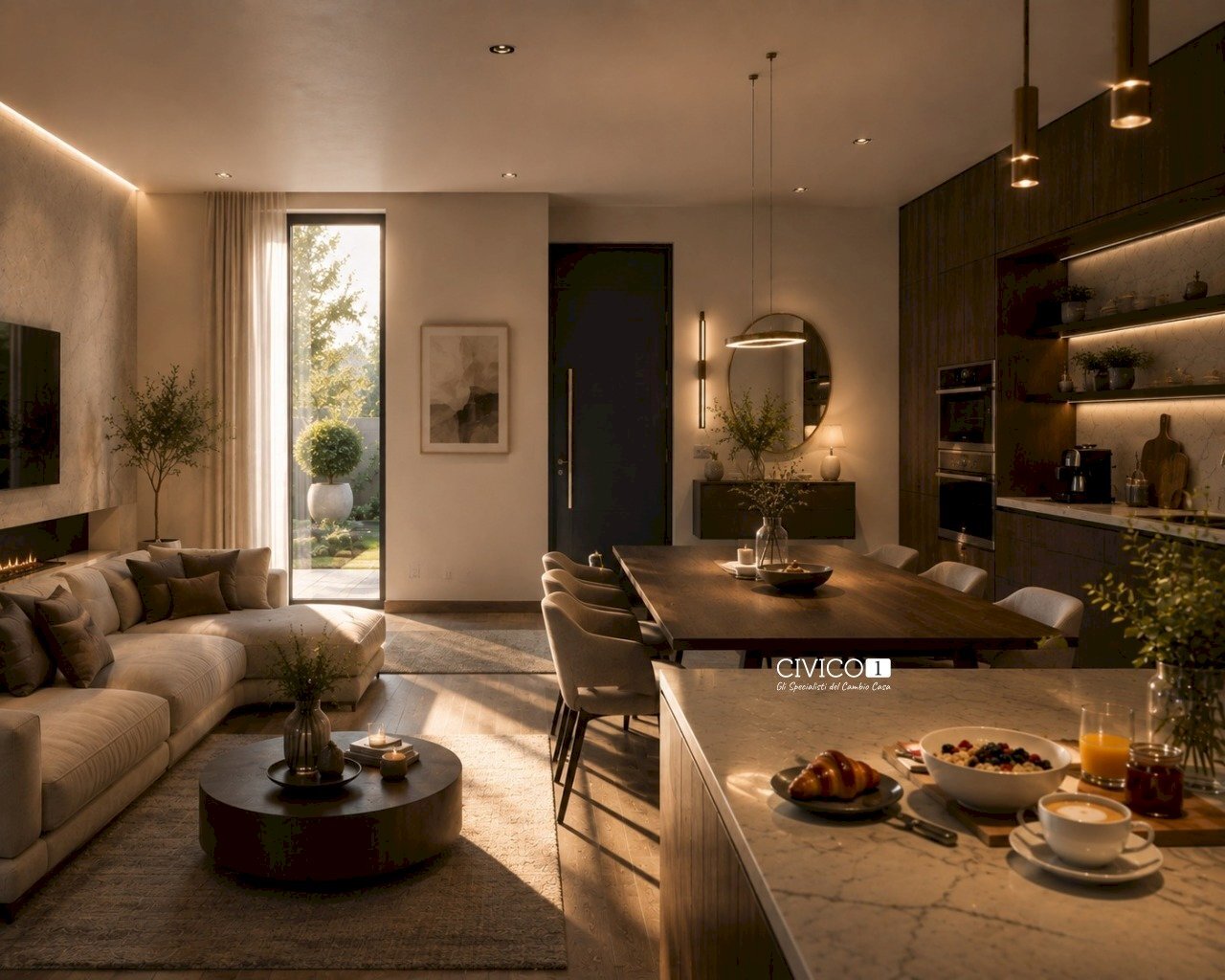 soggiorno-cucina - Casa indipendente Via Antonio Meucci, Longare - foto 3