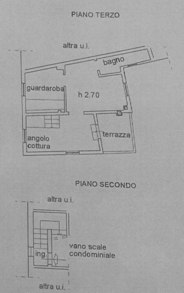 planimetria - Trilocale Via Pierluigi da Palestrina, Firenze (zona Santa Maria Novella) - planimetria 1