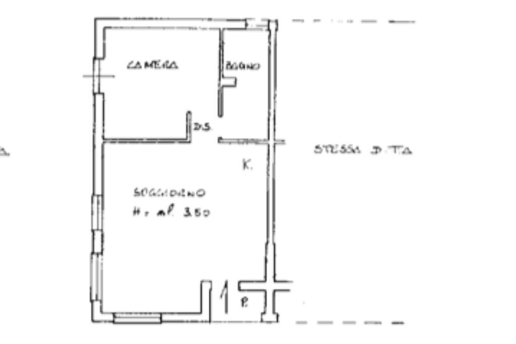 Bilocale Frazione Bossaneto, Stellanello - planimetria 1