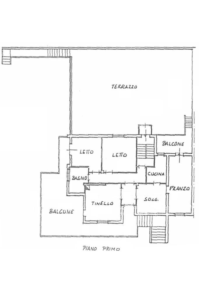 Porzione di casa Str. Santa Barbara, Tavullia - planimetria 1