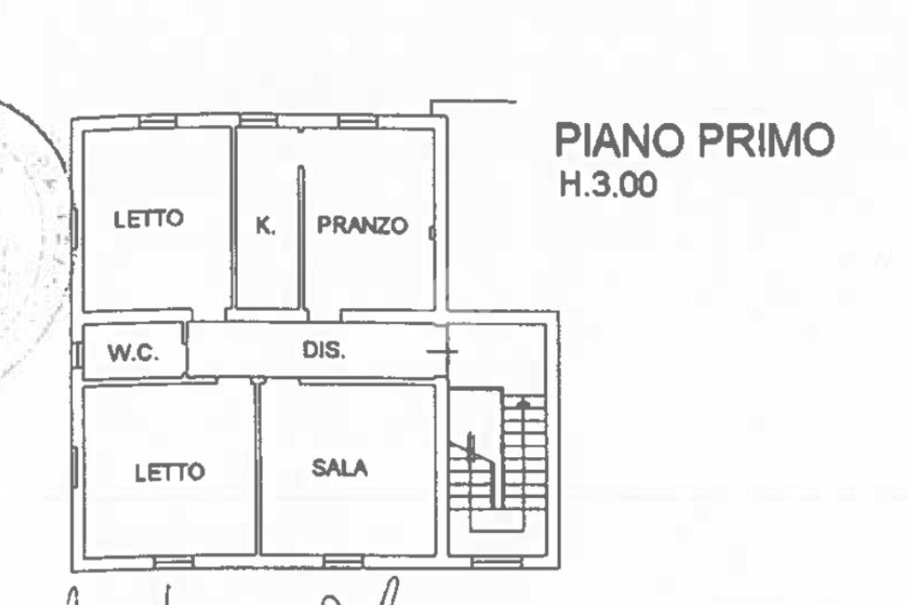 Trilocale Via Roma, Tavullia - planimetria 1