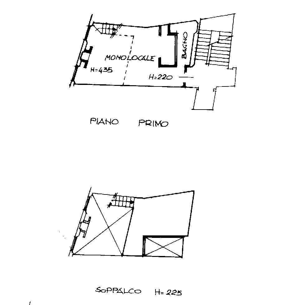 PLANIMETRIA - Bilocale via Solferino, Bologna (zona Centro Storico) - planimetria 1
