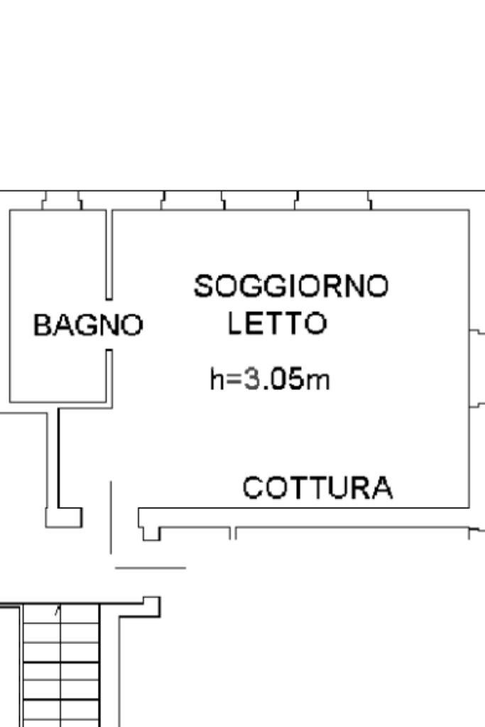One-room apartment Viale Milazzo, Parma - floor plans 1