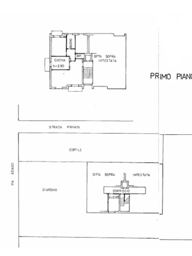 Trilocale Via Asiago, Galliate - planimetria 1