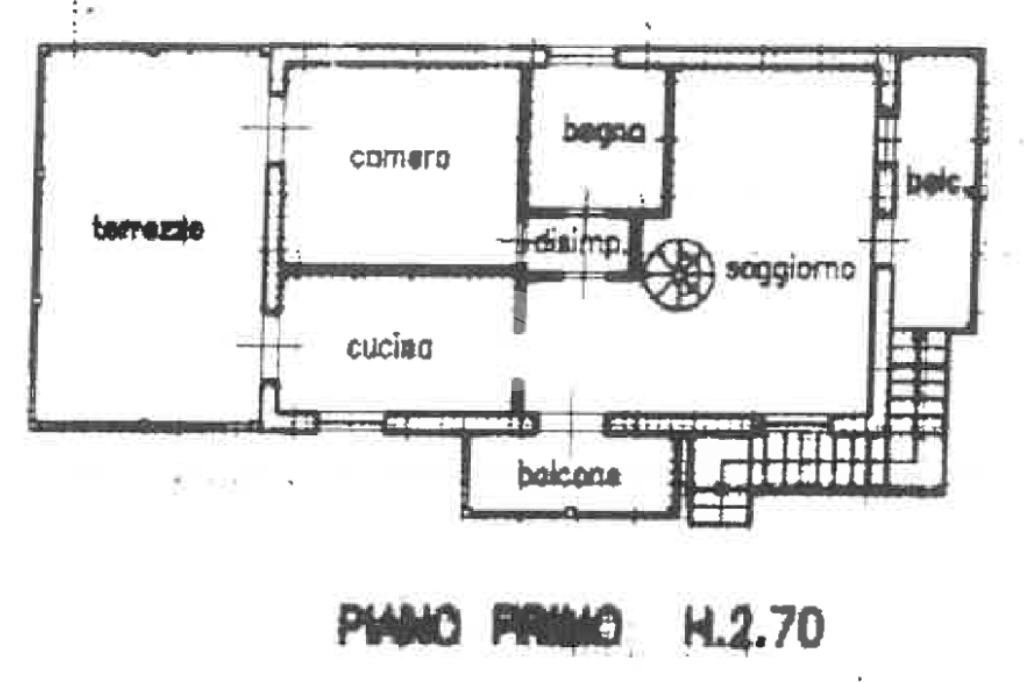 Trilocale Via Turchetta, Rimini - planimetria 1
