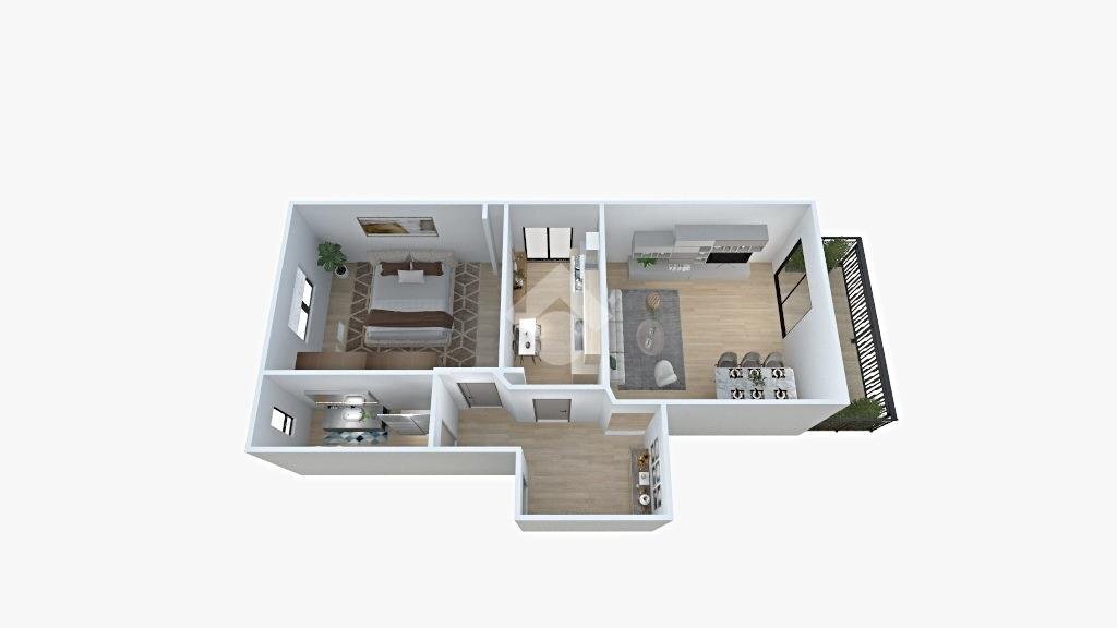 Two-room apartment Via Martiri della Libertà, Abbiategrasso - floor plans 1