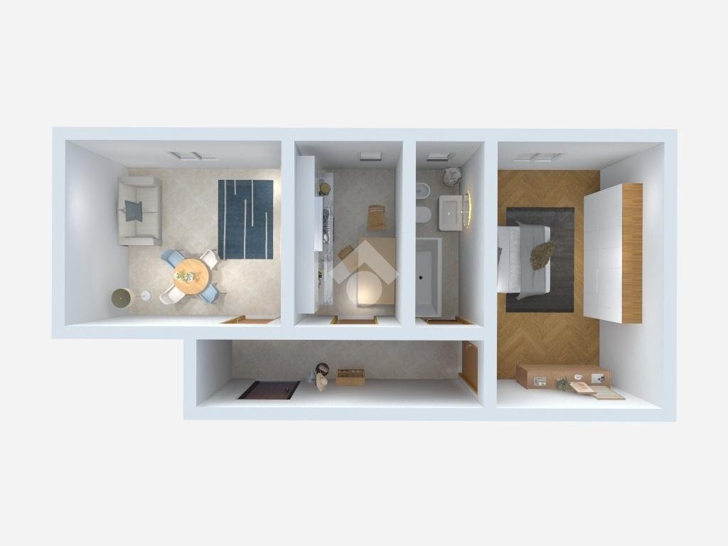 Bilocale Via Giovanni Zambelli, Milano (zona Dergano) - planimetria 1