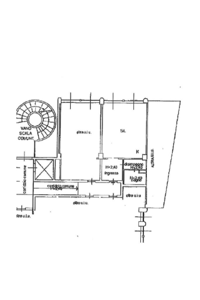 Monolocale Via Ettore Ponti, Milano (zona Barona) - planimetria 1