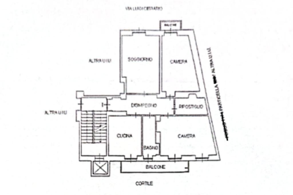 Quadrilocale Via Luigi Cibrario, Torino (zona Campidoglio) - planimetria 1
