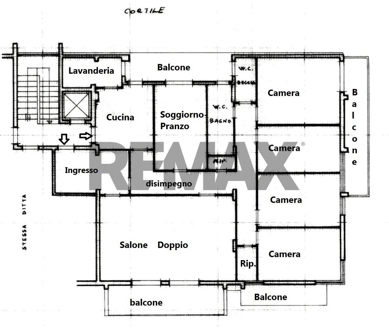 Pianta 2D - Appartamento VIALE STRASBURGO
 
40, Palermo - planimetria 1