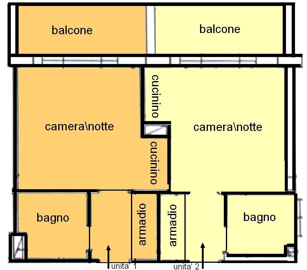 Foto 3 - Monolocale Via Matteo Civitali
 
25, Milano - planimetria 1