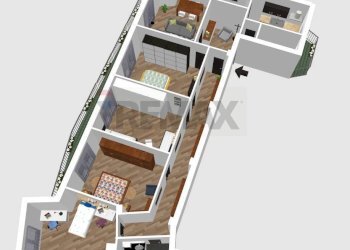 Pianta 3D - Appartamento Via Manzoni
 
216, Napoli - foto 6