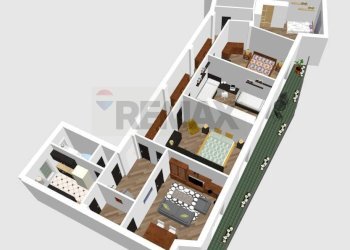 Pianta 3D - Appartamento Via Manzoni
 
216, Napoli - foto 7