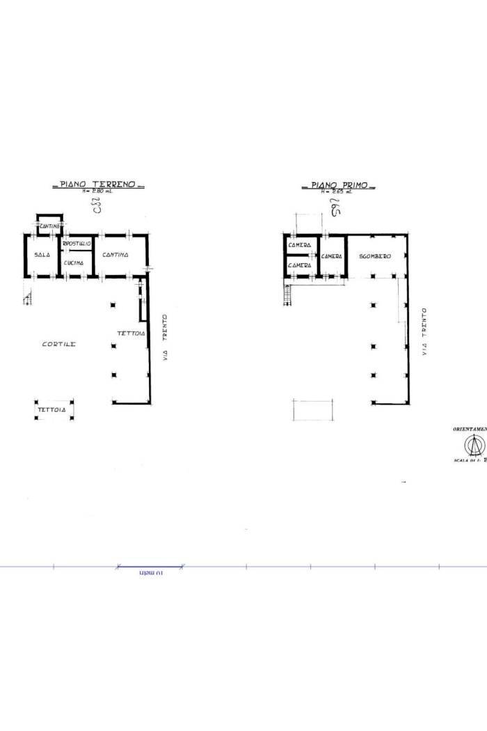 Casa indipendente via Trento, 90, Volpiano - planimetria 1