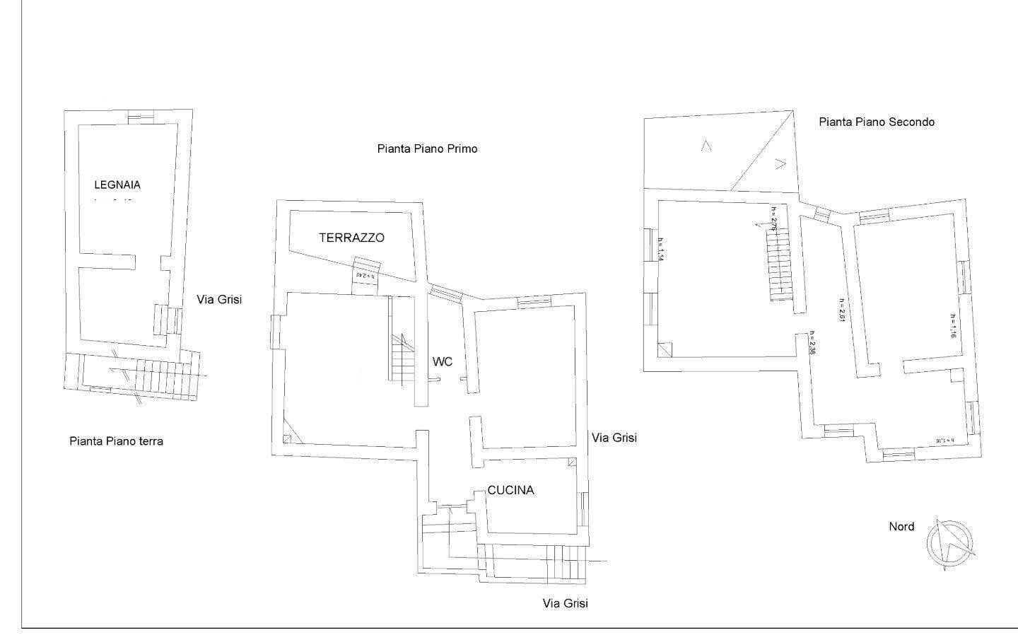 Independent house via Grisi, 2, Trecchina - floor plans 1