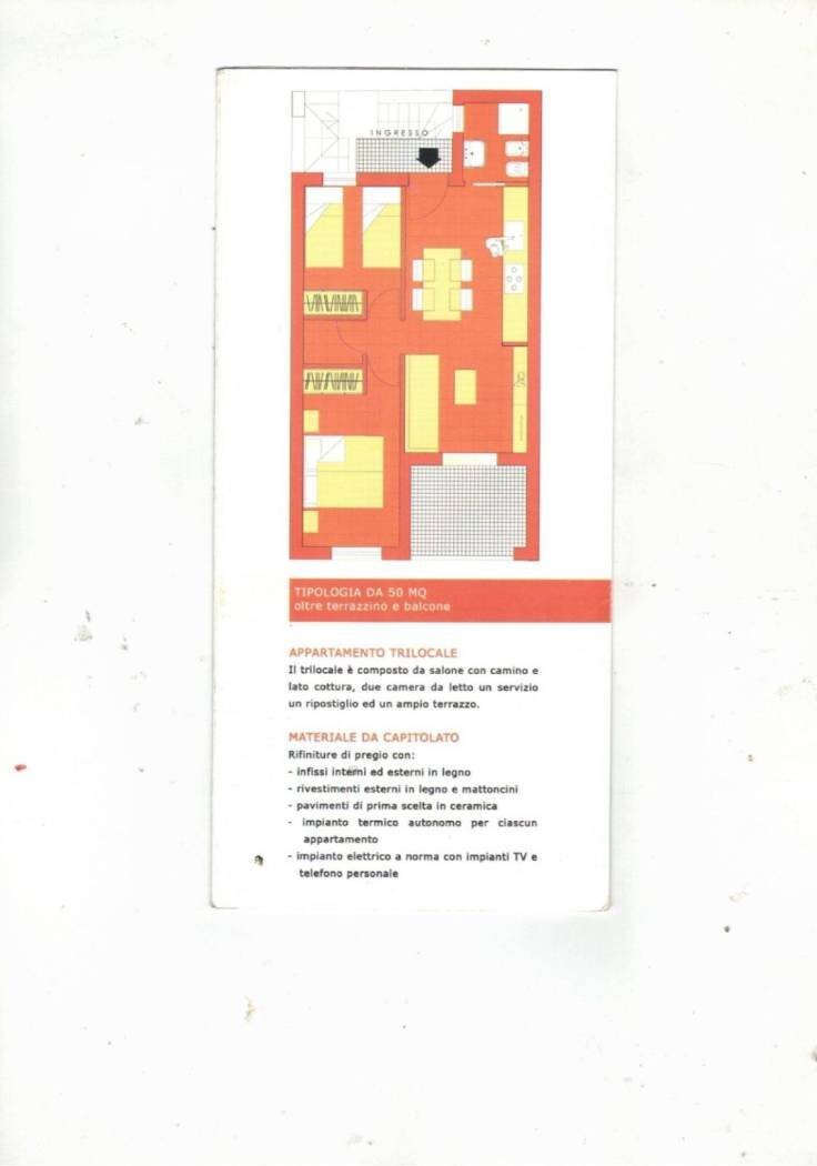 Bilocale via Antonio Fiocca, Ateleta - planimetria 1