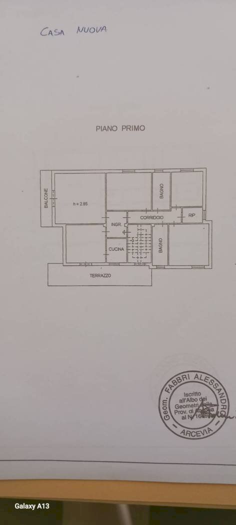 Villa Frazione Sant'Apollinare, 118, Arcevia - planimetria 1