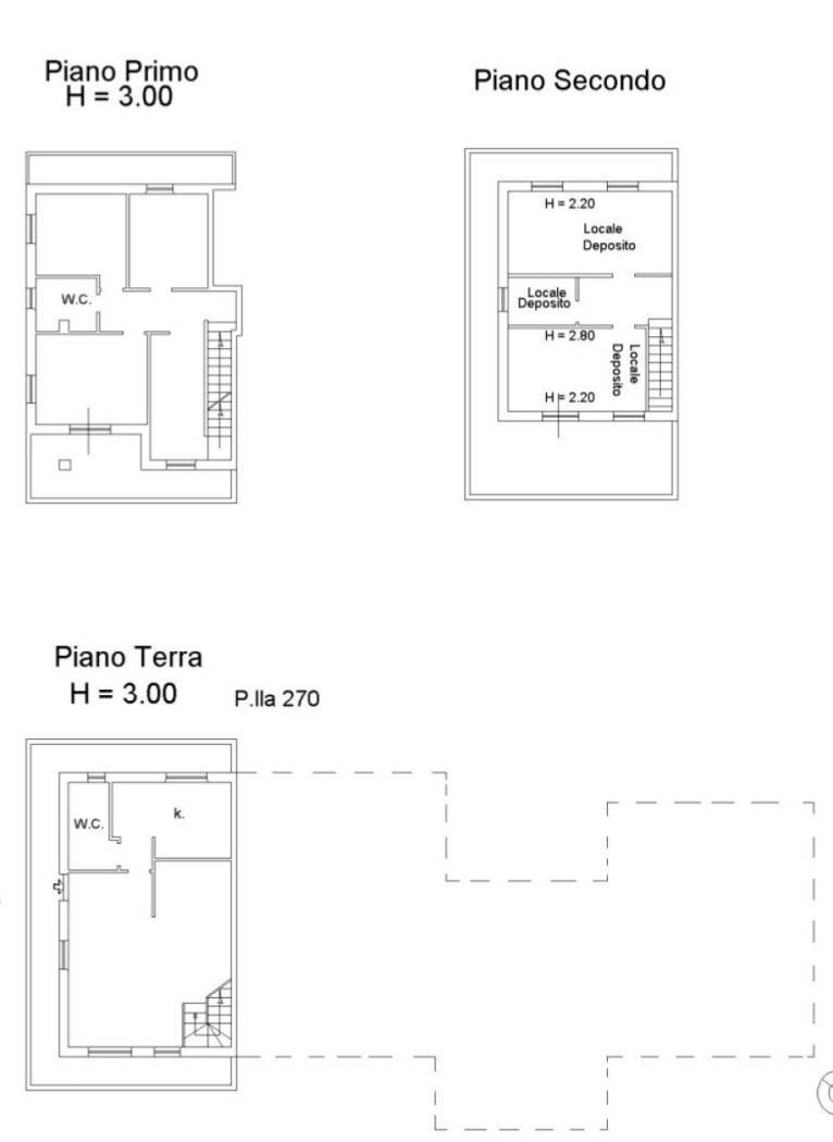 Villa contrada Botterio, Montauro - planimetria 1