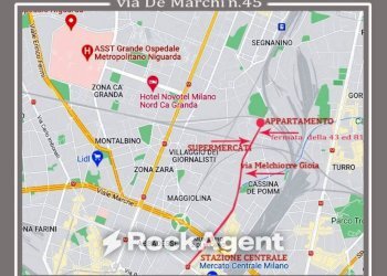 Mappa - Bilocale via Emilio de Marchi, 45, Milano (zona Greco) - foto 15