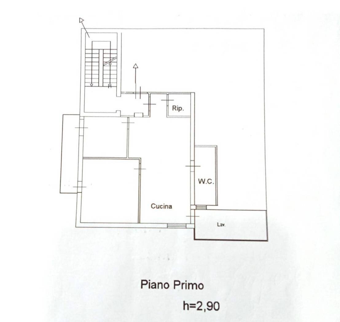 Trilocale contrada Barocchieri, 1, Misilmeri - planimetria 1