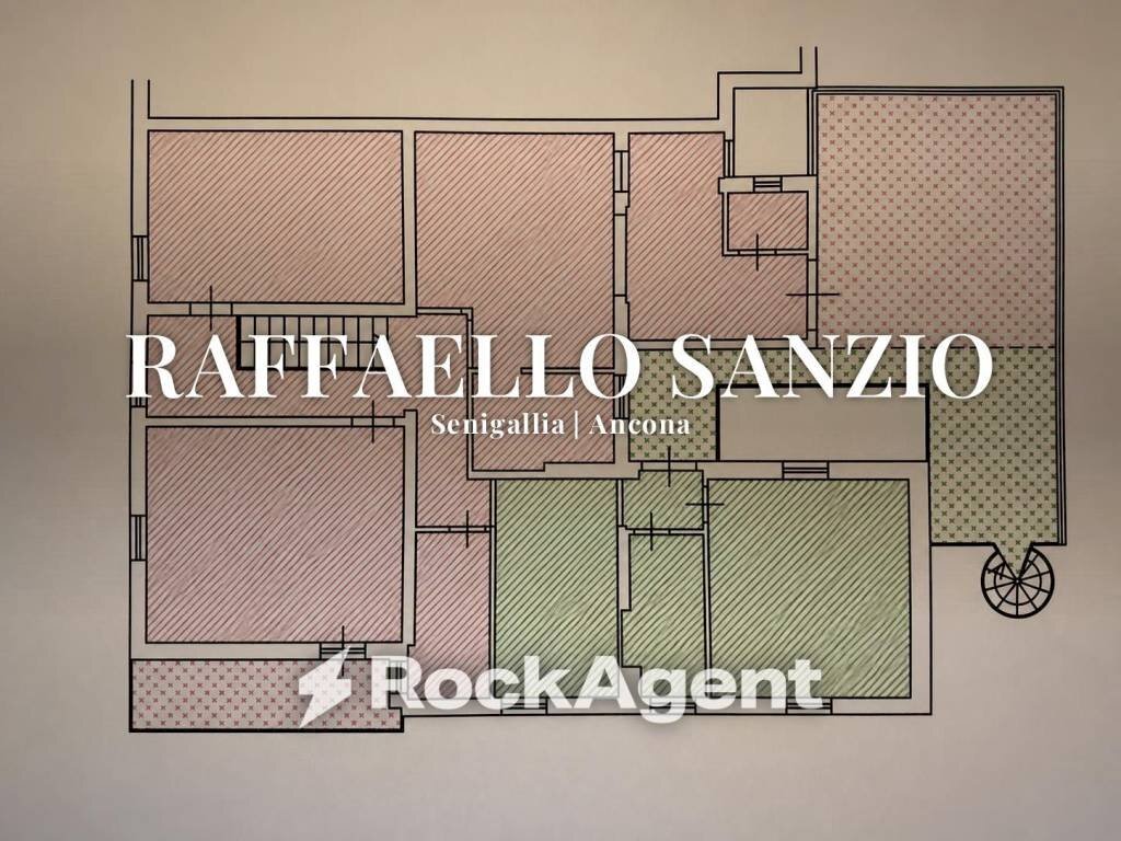 Planimetria - Quadrilocale via Raffaello Sanzio, 106, Senigallia - foto 1