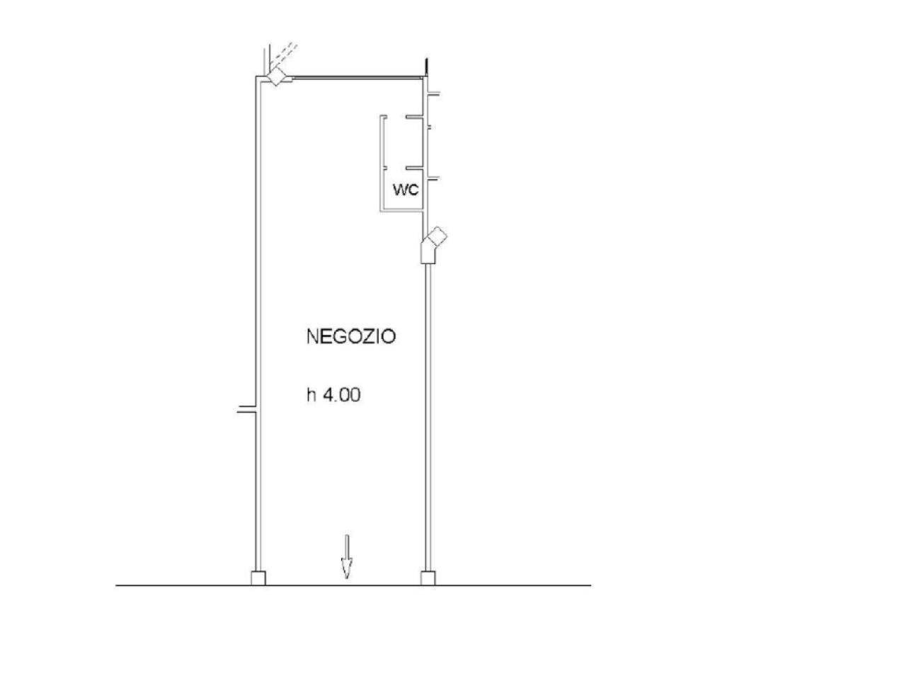 Negozio via Amilcare Ponchielli, 23, Bologna (zona Savena) - planimetria 1