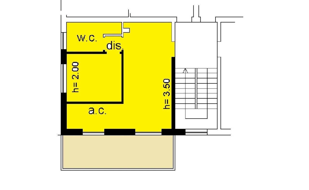 Two-room apartment via Levante, Città Sant'Angelo - floor plans 1