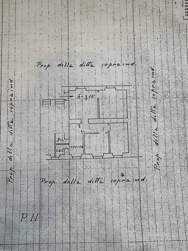 Four-room apartment via del Lagaccio, 12, Genova (neighborhood Granarolo) - floor plans 1