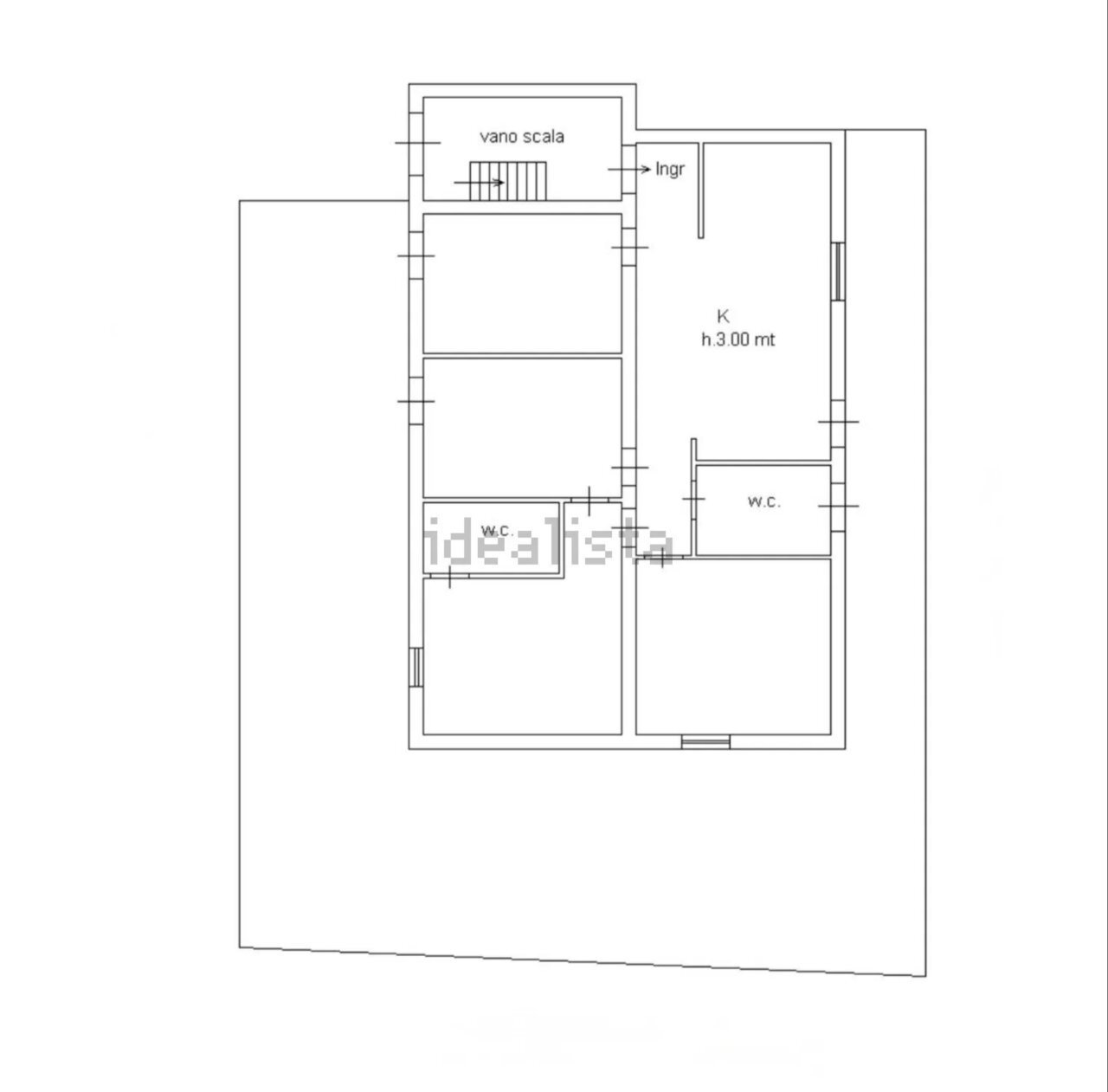 PLANIMETRIA - Appartamento Via Svizzera, Siracusa - planimetria 1