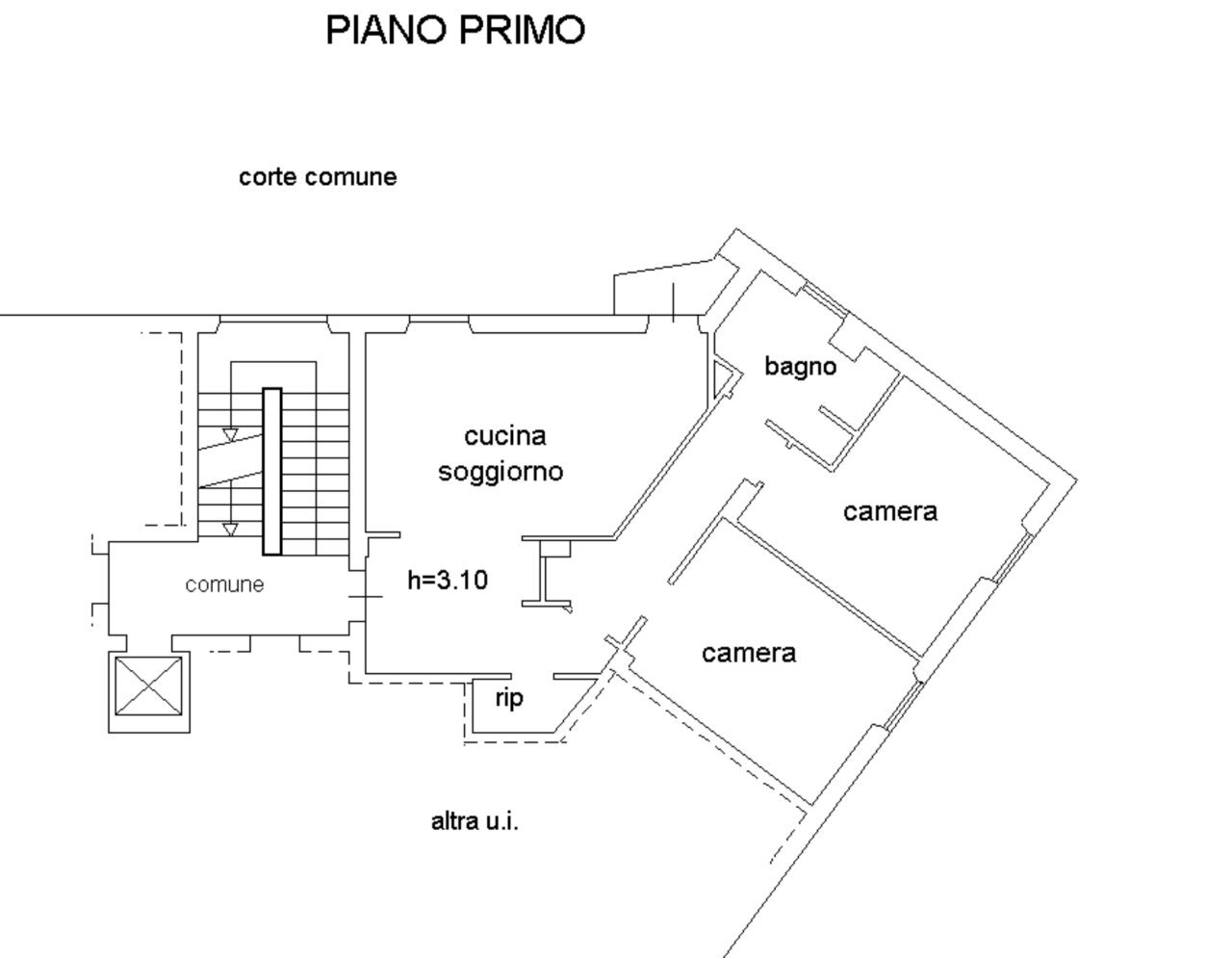 planimetria - Appartamento Via XXIII Marzo 1849 snc, Novara - planimetria 1
