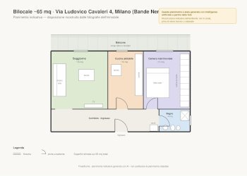 Planimetria - Appartamento Via Privata Ludovico Cavaleri, Milano - foto 11