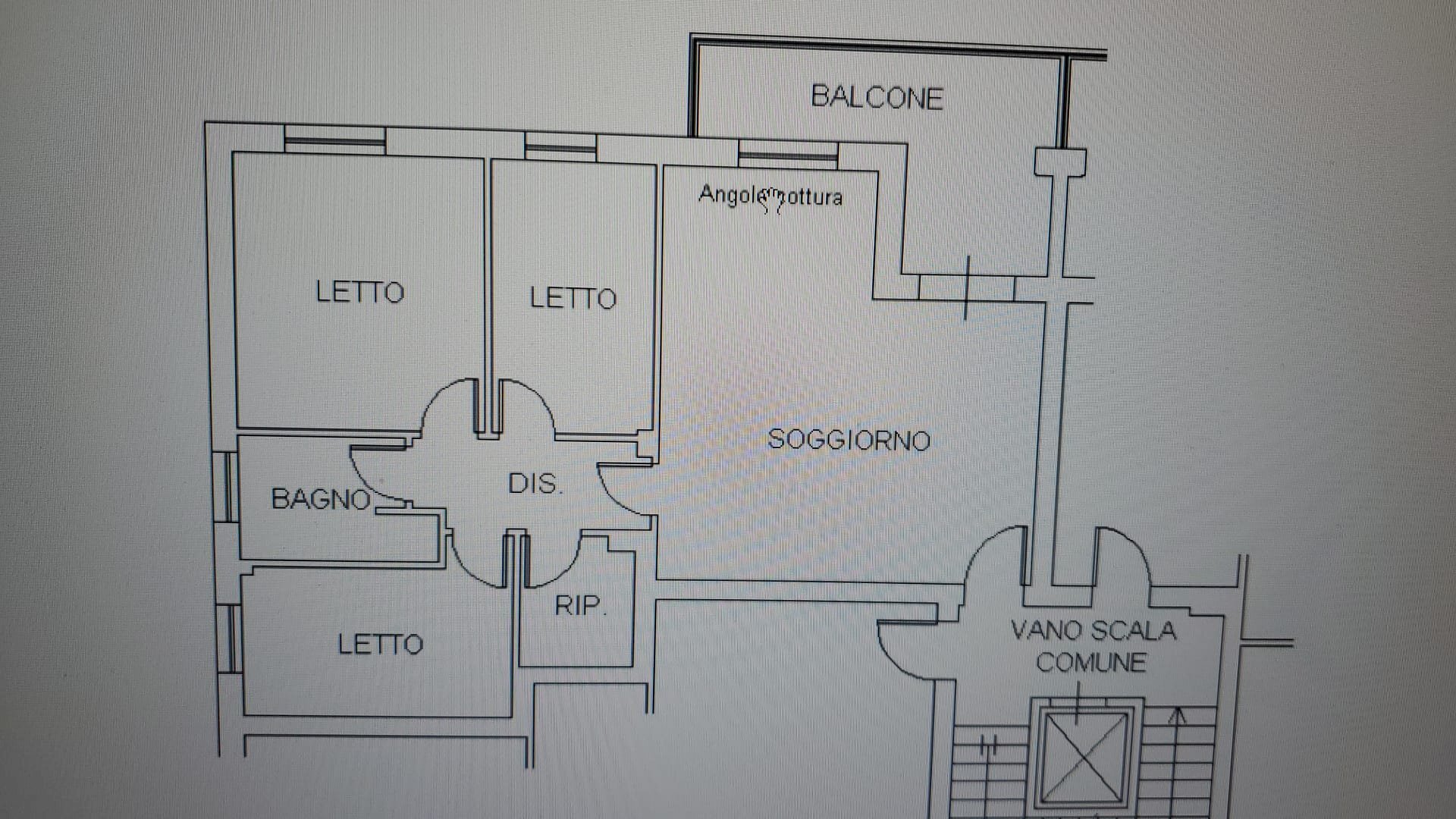 Quadrilocale via ARNO, Bomporto - planimetria 1