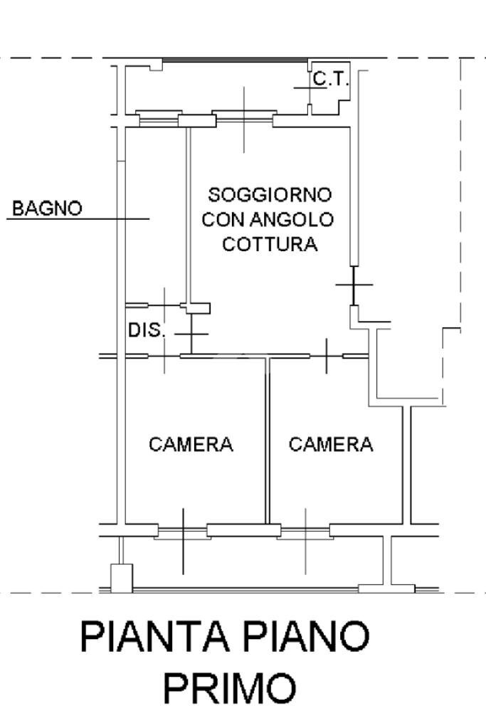 Trilocale Via Borello, Borgaro Torinese - planimetria 1