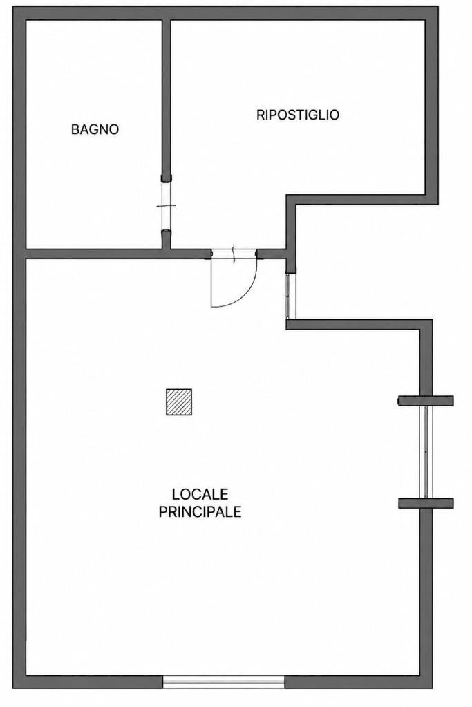 Negozio Via Via Matteotti, Calderara di Reno - planimetria 1