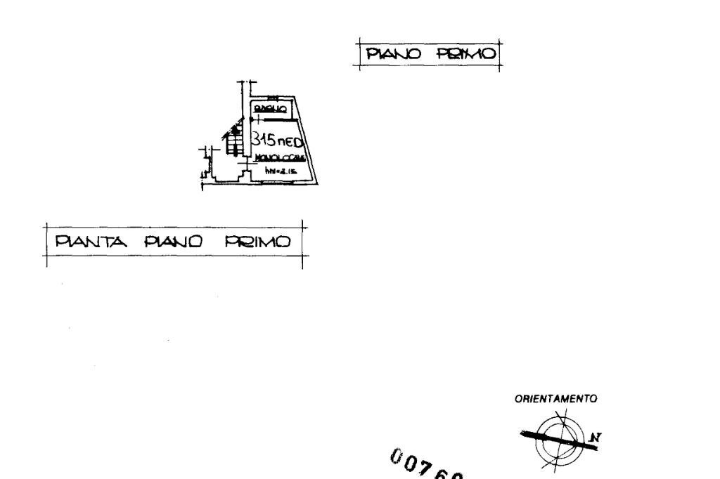 One-room apartment Via Michelangelo Peroglio, Lanzo Torinese - floor plans 1